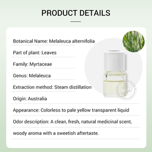 Tinh dầu cây trà Úc 100% nguồn gốc tinh khiết duy nhất để chăm sóc da mặt dễ bị mụn trứng cá & công thức mỹ phẩm - Product Image 2