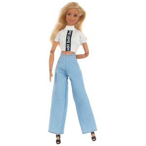 Nuevo 2026 Venta al por mayor Muñeca de moda con ropa intercambiable de 30 cm, 6 conjuntos de ropa para bebé, traje de moda, pantalones vaqueros, camiseta de manga corta opcional - Product Image 4