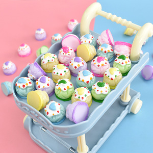 Adornos de resina con forma de pastel de colores, dulces y postres, cabujones de resina de base plana para scrapbooking, manualidades de resina DIY y decoración de fundas de teléfono - Product Image 6