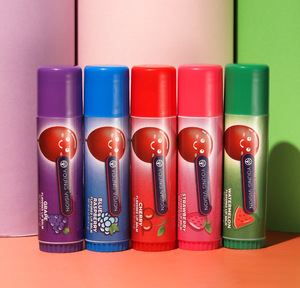Nouveau design 5 saveurs de fruits Anti Peeling rouge à lèvres filles léger hydratant Anti sec fissuration baume à lèvres en stock - Product Image 4