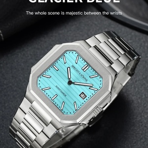 2025 New Hot Selling Ultrathin Cubic <b>Watch</b> for Men Quartz Wristwatch Sapphire Green Color Luminous Waterproof - Product Image 2