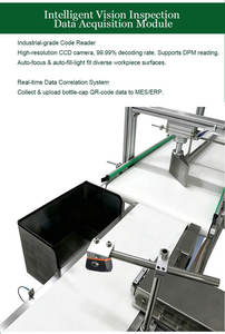 Machine d'inspection visuelle industrielle de codes QR pour sachets de produits quotidiens avec vérification en temps réel des codes QR, comptage des rejets et convoyeur - Product Image 3