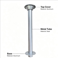 Pieds de table réglables pour camping-car, accessoires intérieurs en aluminium pour camping-car, accessoires de table pour yacht et marine, pied de table en aluminium rotatif et détachable