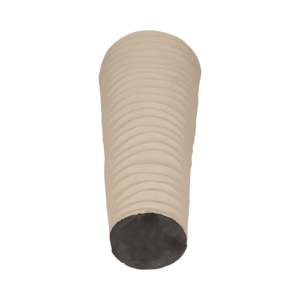 Vaso in metallo con texture conica per decorazioni da soggiorno, elegante vaso per composizioni floreali da tavolo - Product Image 6