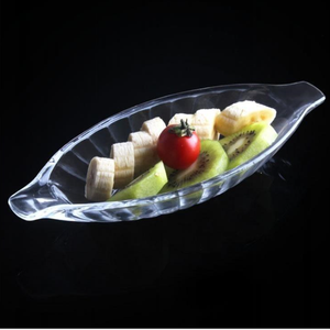 Al por mayor de vidrio grueso Banana Boat plato de postre plato de ensalada - Product Image 6