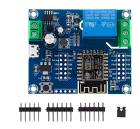 Módulo de relé WIFI inalámbrico ESP8266, 1 canal, ESP- 12F, fuente de alimentación de placa de desarrollo Wifi para cámara ESP32, 2 unidades