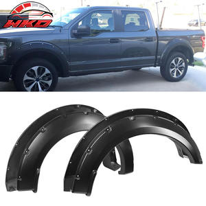 Convient aux Ford F150 2018-2019, élargisseurs d'ailes de style poche tout-terrain, 4 pièces, noir lisse en PP, panneau de carrosserie de véhicule, roue pour remplacement/réparation - Product Image 1