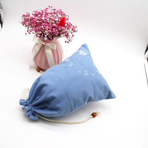 Sac à cordon personnalisé en lin et coton, imprimé pour Halloween et Noël, pochette à bijoux pour <span class=keywords><strong>bonbons</strong></span>, emballage cadeau - Product Image 6