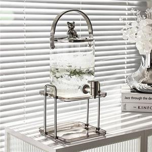 Bouilloire froide en verre avec seau de luxe léger de qualité alimentaire et ensemble de seaux à robinet bouilloire de refroidissement domestique de grande capacité - Product Image 6