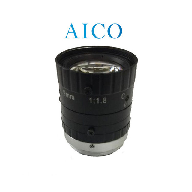 9.0mm Focal Length 9 mm 2/3" Image Format F1.8 M-iris 3mp 9mm C-mount Industrial Vision Cctv Camera Lens Fixed Focal