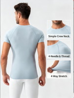 T-shirt de compression à manches courtes pour hommes PRO, léger, respirant, pour le sport, la course à pied, le basketball, séchage rapide