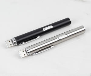 Linterna LED doble de cuerpo de aleación de aluminio OEM para Oftalmología ENT enfermera médico pupila examen Amarillo Blanco iluminación USB - Product Image 4