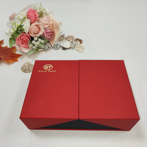 صندوق صلب قابل للطي مصنوع من الورق المقوى المعاد تدويره بلون رمادي مع طلاء مطفي، مخصص بأحجام مختلفة للهدايا والحرف اليدوية - Product Image 1