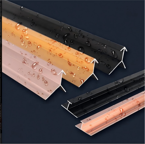 Auf Lager Dekorative Metall linie Extrusion profil Aluminium H-Form Fliesen Zierleiste Goldene Wan decke-Günstige Metalle Metall produkte - Product Image 4