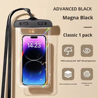Sac étanche pour téléphone portable avec lumière nocturne, pochette transparente étanche en PVC, sac universel étanche pour téléphone portable