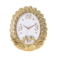 Jam Dinding Analog Quartz Modern Mewah dengan Tampilan Jarum dan Desain Still Life, Bahan Plastik untuk Ruang Tamu