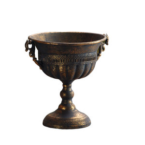 Maceta Pequeña Estilo Americano con Diseño Tallado para Decoración de Flores Artificiales de Escritorio - Product Image 5