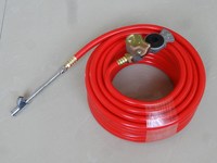 Kits de tuyaux de gonflage d'air pour camion OEM 3/8 "ID 50ft WP 300PSI tuyau de compresseur d'air en PVC avec pince à main et mandrin d'air pour remplir les pneus de voiture