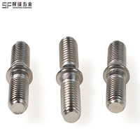 Boulon à collier nickelé/acier inoxydable à double extrémité avec épaule de collier, pièce non standard pour la limitation