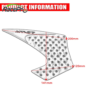 Racepro – autocollants antidérapants pour moto, tampon de réservoir latéral, gaz, genouillère, pour <span class=keywords><strong>Yamaha</strong></span> <span class=keywords><strong>MT</strong></span>-<span class=keywords><strong>07</strong></span> MT07 <span class=keywords><strong>MT</strong></span> <span class=keywords><strong>07</strong></span> 2014 2015 <span class=keywords><strong>2016</strong></span> 2017 - Product Image 5