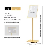Panneaux de signalisation directionnelle sur pied, panneaux d'affichage à bord étroit à base d'eau, panneaux d'information A3, panneaux de guidage pour hôtels, panneaux d'affichage A4