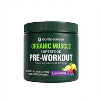 OEM Organic Greens Plant Extract Superfood Powder Meningkatkan Dukungan Otot Pra-Latihan di Gym 10g Protein Alami 2 Sendok untuk