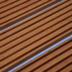 Panel Kisi Bambu Vertikal Interior atau Eksterior/Anyaman Untai Kayu Solid/Panel Bambu Bahan Dekorasi Bagus