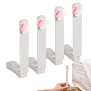 Durable Plastic Single Quilt Cover Fastener Set 4-Piece Household <b>Bed</b> <b>Sheet</b> Angle Fixed Buckle Non-Slip <b>Clips</b> Accessory Holder - Product Image 1
