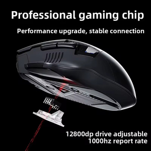 <span class=keywords><strong>Ratón</strong></span> para Juegos <span class=keywords><strong>Inphic</strong></span> A9 Ergonómico de 12800DPI Recargable <span class=keywords><strong>Inalámbrico</strong></span> BT 2.4G para Mac, Windows, Laptop, Tablet, Computadora, Hogar, Trabajo y Juegos - Product Image 4