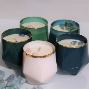 Bán Chạy Quà Tặng Sinh Nhật Đám Cưới Hương Liệu Tinh Thần Thơm Tinh Thần Trụ Nến Thơm Pha Lê Hình Kim Cương Đậu Nành - Product Image 6