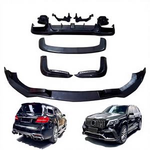 Kit carrosserie en fibre de carbone de style Brabos de haute qualité pour Mercedes-Benz GLS <span class=keywords><strong>63</strong></span> <span class=keywords><strong>AMG</strong></span> X166 450/53 (2016-2019) - Amélioration du spoiler avant et du diffuseur arrière - Product Image 1