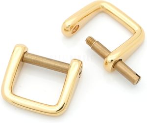 Anillas de tornillo rectangulares, Conector de correa con hebilla, Grillete rectangular, Bucle de tornillo para bolso, Unidades - Product Image 1