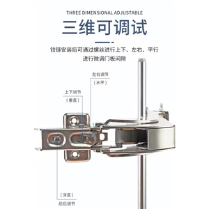 Bisagra Moderna de Acero para Puerta Corredera de Autobús, 35mm, Cierre Suave, para Gabinetes de Cocina, Baño, Sala de Estar, Escuela, Hospital, Precio de Fábrica - Product Image 2