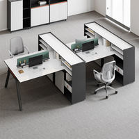 Ensemble de bureau et chaise de travail moderne haut de gamme avec table pour ordinateur portable extensible, design convertible, construction en panneaux de bois