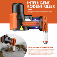 Piège Automatique Humain Non Toxique pour Rats et Souris Kit Piège Multi-prises pour Rats et Souris avec Cylindres de CO2 Humain Non Toxique Intelligent