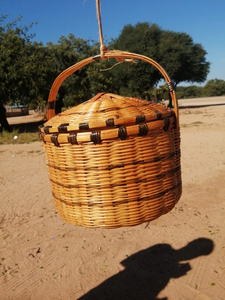 Cesta de Bambú para Almacenamiento de Alimentos, Cesta Tejida a Mano para Verduras y Frutas, para Cocina y Catering - Product Image 6