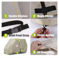 Housse de chariot de golf pliable personnalisée, imperméable et résistante au soleil, en tissu Oxford, avec une protection UV/IR de 90 %, pour une utilisation en extérieur toute l'année, taille personnalisable MUSE