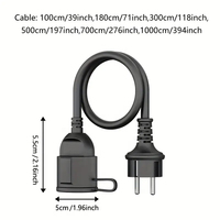Rallonge électrique de haute qualité 16A 250V Euro, pour intérieur et extérieur, robuste, étanche, usage industriel