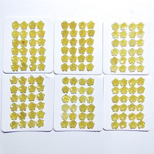 Bling รูปดอกไม้แฟนซีคดเคี้ยวมะกอกธรรมชาติแกะสลักพลอยหลวมสำหรับการออกแบบ F6 - Product Image 4