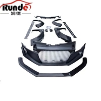 Runde nouveauté mise à niveau CT Style Kits de carrosserie larges pour Audi TT pièces pare-chocs avant roue sourcils lèvre avant lèvre arrière jupes latérales