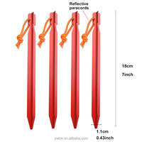 Vente en Gros Accessoires Essentiels de Camping Piquets de Tente Robustes en Aluminium pour l'Extérieur