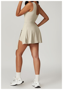 Abbigliamento Sportivo Personalizzato, Abito da Golf alla Moda, Gonne Sportive Effetto Nudo, Pantaloncini Integrati, Abiti da Tennis e Fitness per Donne - Product Image 6