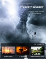Plateforme éducative de formation à la sécurité en réalité virtuelle interactive, simulateur d'expérience de catastrophe incendie, tremblement de terre, typhon, OEM