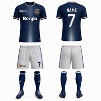 Conjunto de Uniforme de Fútbol Personalizado Romántico Violeta con Elegancia Francesa, Unisex, Sublimado, de Secado Rápido, Transpirable, 100% Poliéster, Corte Atlético