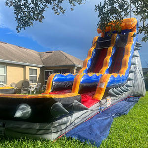 Scivolo d'Acqua Gonfiabile Colorato per Bambini, <span class=keywords><strong>Area</strong></span> Giochi con Piscina, Castello Gonfiabile per Feste all'Aperto - Product Image 3