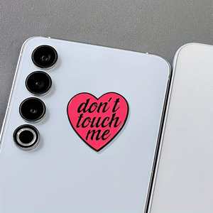 Autocollant en métal en forme de cœur personnalisable pour téléphones mobiles, support adhésif en silicone pour le dos, ventouse, poignée - Product Image 2