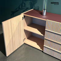 Meuble de salon/salle à manger NORYA en bois massif de luxe, design moderne, grande capacité, écologique, durable, design modulaire, 4 tiroirs