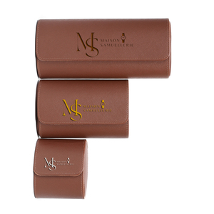 Muestra Gratis, Venta Especial, Caja de Reloj de Cuero con Logotipo Personalizado, Empaque de Regalo de Lujo, Organizador de Almacenamiento de Relojes, Venta al Por Mayor, En Stock - Product Image 6
