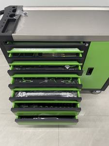 Armoire à outils en acier inoxydable CE à 7 tiroirs, nouveau design, couleur verte, 200 pièces, ensembles d'outils professionnels, OEM Caja <span class=keywords><strong>De</strong></span> Herramientas - Product Image 3