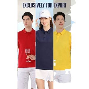 Factory Customized Woven 100% Cotton Eco-Friendly Anti-Wrinkle for <b>T</b>-Shirt Short Sleeve Blank Men's Golf Unisex - Product Image 3